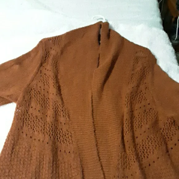 Torrid Warm Brown Knit Cardigan - Picture 8 of 8